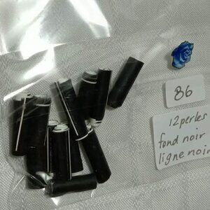 One-of-a-kind handmade/hand rolled paper beads/jewelry making/craft supplies/DIY